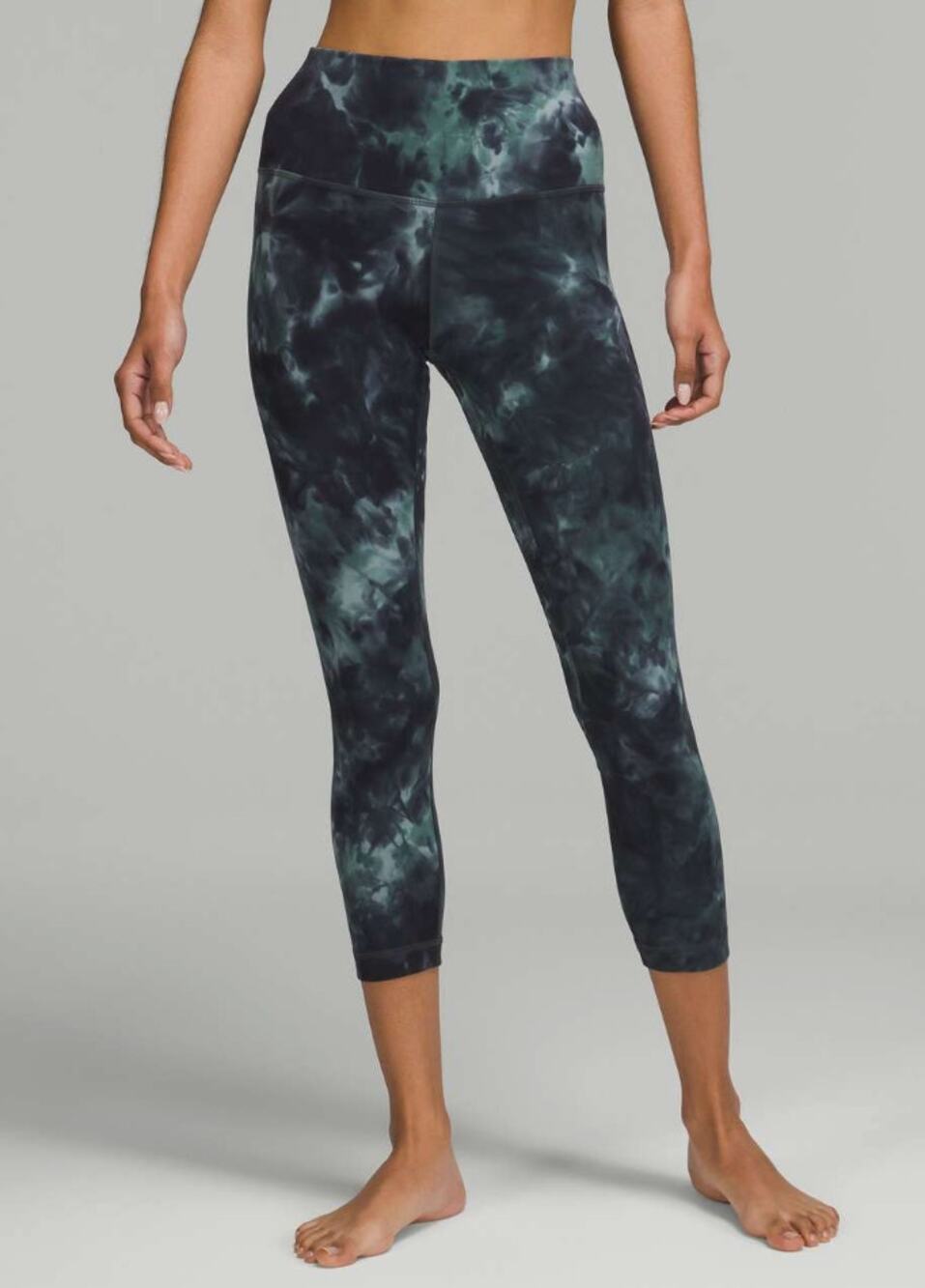 Lululemon Align High Rise Crop 23” Diamond Dye Tidewater Teal Size 4